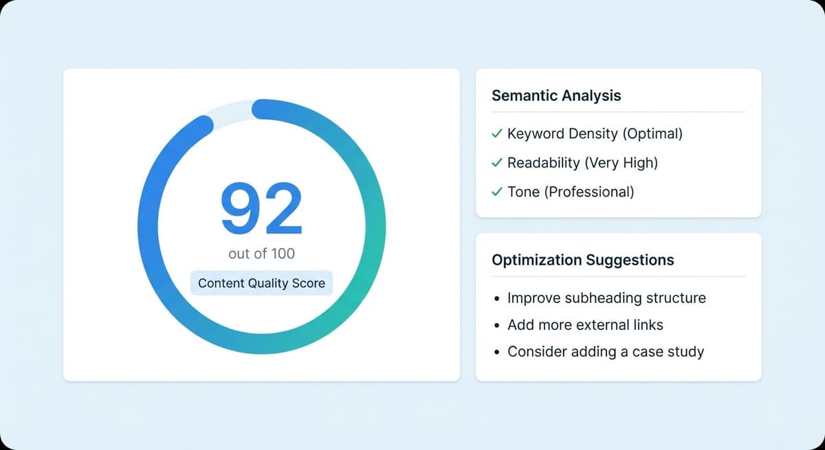 Scoring sémantique en temps réel